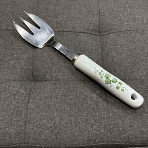 Corelle Coordinates Callaway Ivy Stainless Serving Fork Utensil Plastic Handle